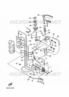 POMPE A HUILE 2 pour Yamaha C40T Electric Start, Power Trim & Tilt, Remote Control de 1996
