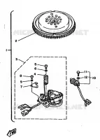 STATOR pour Yamaha 50E 2 Stroke, Electric Start, Power Trim & Tilt de 1984