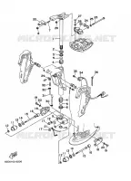 SUPPORT 4 pour Yamaha 50H 2 Stroke de 1997