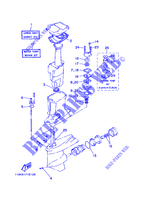 KIT DE REPARATION 2 pour Yamaha 60F Electric Start, Remote Control, Manual Tilt or Power Trim & Tilt , Oil injection de 1989