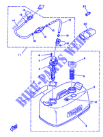 ALIMENTATION CARBURANT 2 pour Yamaha 60F Electric Start, Remote Control, Manual Tilt or Power Trim & Tilt , Oil injection de 1989