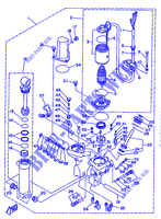 MOTEUR DE SYSTEME D'INCLINAISON 1 pour Yamaha 60F Electric Start, Remote Control, Manual Tilt or Power Trim & Tilt , Oil injection de 1989