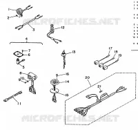 PIÈCES OPTIONNELLES 3 pour Yamaha 70B 2 Stroke de 1987