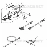 PIÈCES OPTIONNELLES 4 pour Yamaha 70B 2 Stroke de 1985