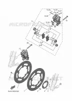 ETRIER DE FREIN AVANT pour Yamaha MT-07 Y-AMT de 2025