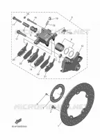 ETRIER DE FREIN AR pour Yamaha MT-07 Y-AMT de 2025