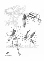 BEQUILLE / REPOSE PIEDS pour Yamaha MT-07 Y-AMT de 2025