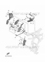BEQUILLE / REPOSE PIEDS 2 pour Yamaha MT-07 Y-AMT de 2025