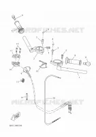 GUIDON ET CABLES pour Yamaha R125 de 2025