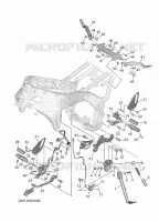 BEQUILLE / REPOSE PIEDS pour Yamaha XSR 900 de 2025
