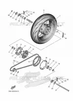 ROUE ARRIERE pour Yamaha MT-07 de 2025
