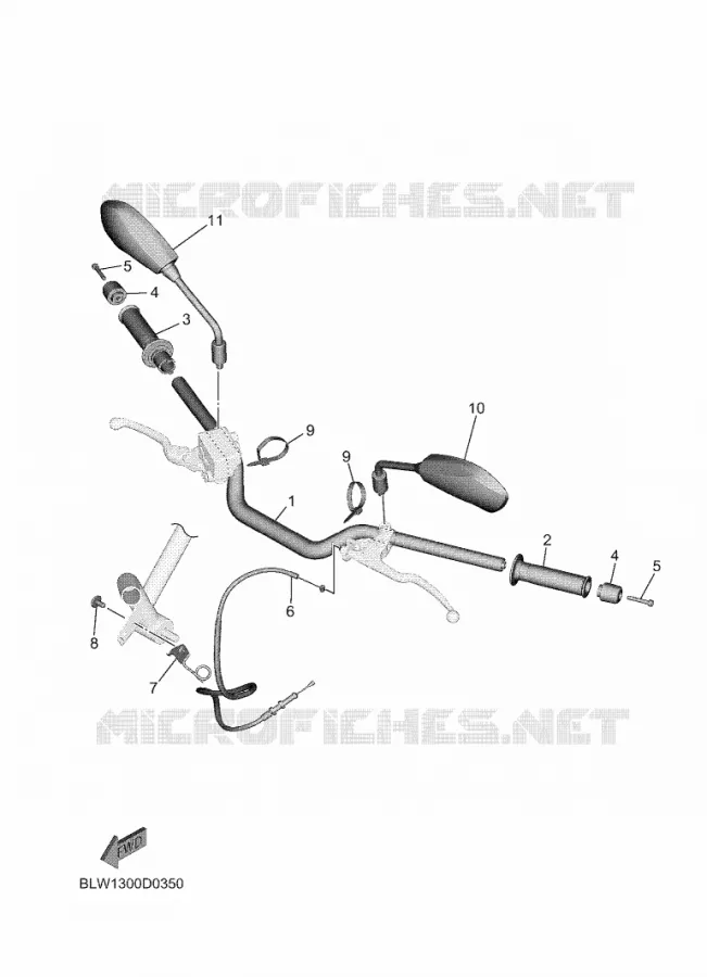 GUIDON ET CABLES Yamaha MOTO 700 2025 MT  MTN690