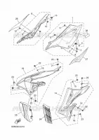 COUVERCLE LATERAL pour Yamaha YZ 125 Monster Energy Yamaha Racing Edition de 2025