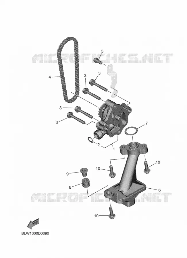 POMPE A HUILE Yamaha MOTO 700 2025 TENERE  XTZ690