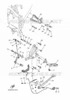 BEQUILLE / REPOSE PIEDS pour Yamaha TENERE 700 RALLY de 2025