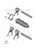 BARILLET DE SELECTION / FOURCHETTE pour Yamaha TENERE 700 RALLY de 2025