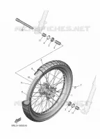 ROUE AVANT pour Yamaha TENERE 700 RALLY de 2025