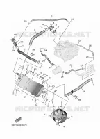 RADIATEUR / DURITES pour Yamaha TMAX 560 TECH MAX de 2025