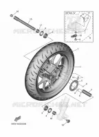 ROUE AVANT pour Yamaha TMAX 560 TECH MAX de 2025