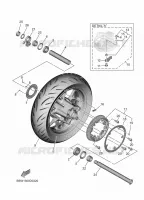 ROUE ARRIERE pour Yamaha TMAX 560 TECH MAX de 2025