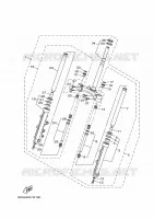 FOURCHE pour Yamaha NMAX 125 TECH MAX de 2025