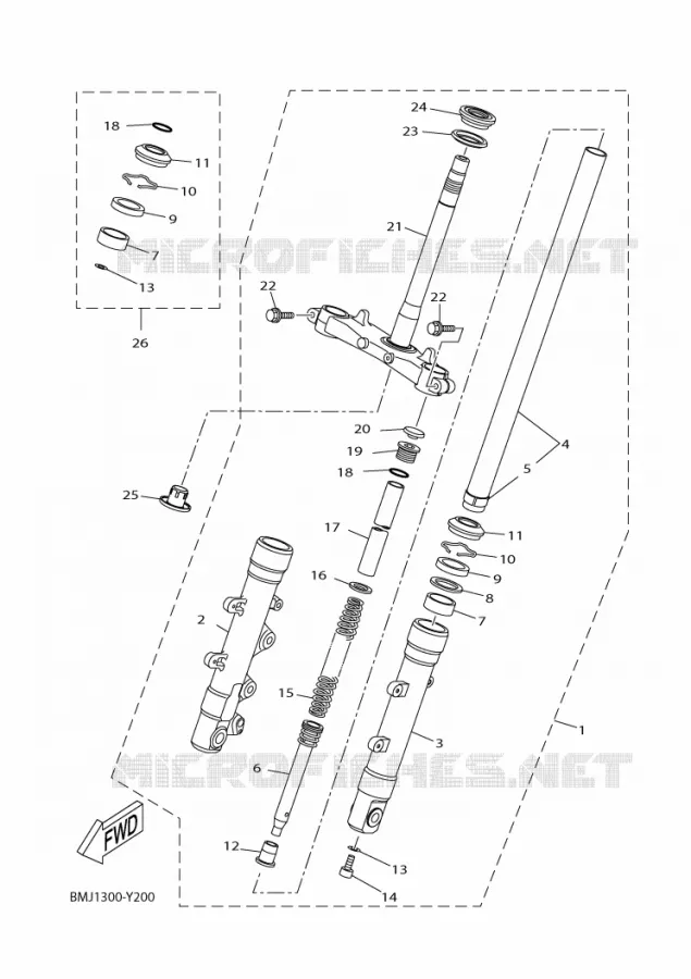 FOURCHE Yamaha SCOOTER 300 2025 XMAX  CZD300-A