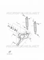 BRAS OSCILLANT / AMORTISSEUR pour Yamaha XMAX 300 TECH MAX de 2025