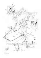 SUPPORT / REPOSE PIEDS pour Yamaha XMAX 125 de 2025