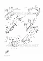 COUVERCLE LATERAL pour Yamaha XMAX 125 TECH MAX + de 2025