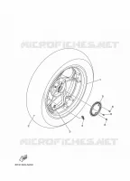 ROUE ARRIERE / SYSTÈME DE FREIN pour Yamaha XMAX 125 TECH MAX + de 2025