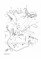 GUIDON ET CABLES pour Yamaha XMAX 125 TECH MAX + de 2025