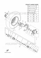 ROUE AVANT 2 pour Yamaha GRIZZLY 700 EPS de 2025
