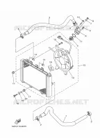 RADIATEUR / DURITES pour Yamaha GRIZZLY 700 EPS de 2025