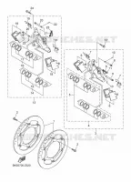 ETRIER DE FREIN AVANT pour Yamaha FJR 1300 ES de 2025