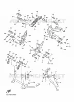 SUPPORT / REPOSE PIEDS pour Yamaha FJR 1300 ES de 2025