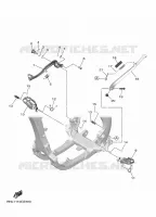 SUPPORT / REPOSE PIEDS pour Yamaha YZ 250 FX de 2025