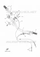 GUIDON ET CABLES pour Yamaha YZ 125 X de 2025