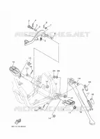 SUPPORT / REPOSE PIEDS pour Yamaha YZ 125 X de 2025