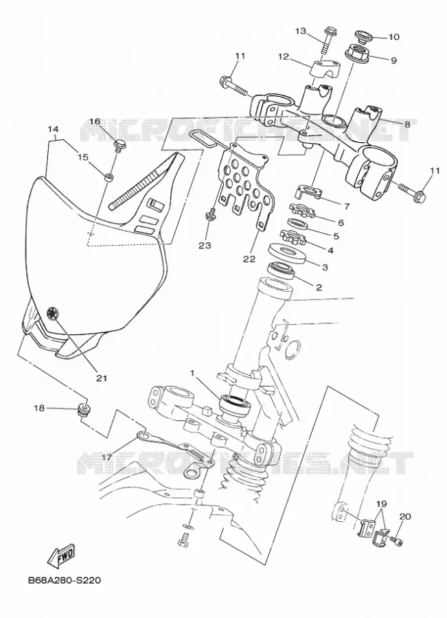 DIRECTION Yamaha MOTO 230 2025 TTR  TT-R230
