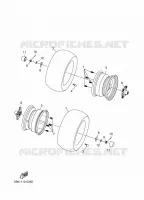 ROUE ARRIERE pour Yamaha GRIZZLY 110 de 2025