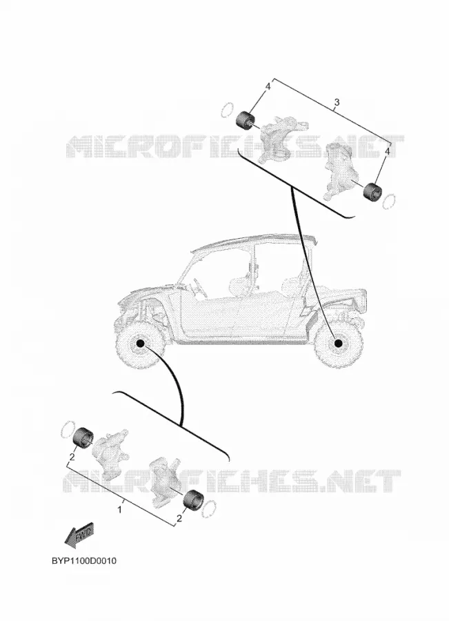 KIT PIECES D'ENTRETIEN Yamaha SIDE BY SIDE 1000 2025 WOLVERINE  YXF1000ELS
