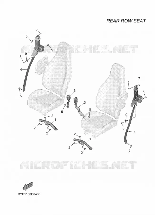 SELLE 4 Yamaha SIDE BY SIDE 1000 2025 WOLVERINE  YXF1000ELS