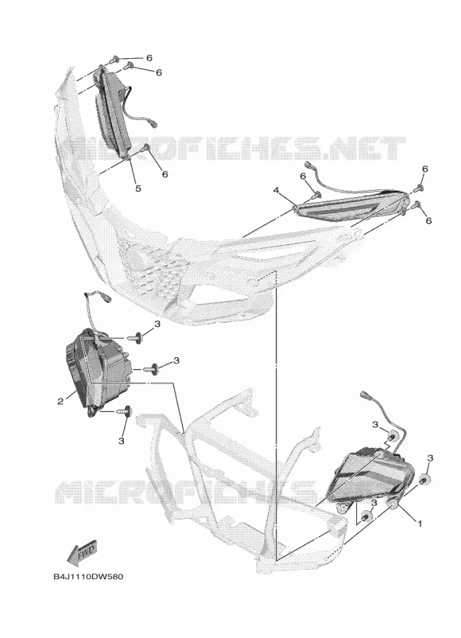 PHARE  Yamaha SIDE BY SIDE 1000 2025 WOLVERINE  YXF1000ELS