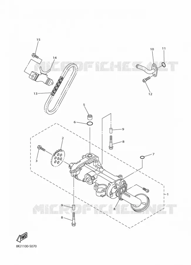 POMPE A HUILE Yamaha snowmobiles 1000 2025 SIDEWINDER  SRS10SGP