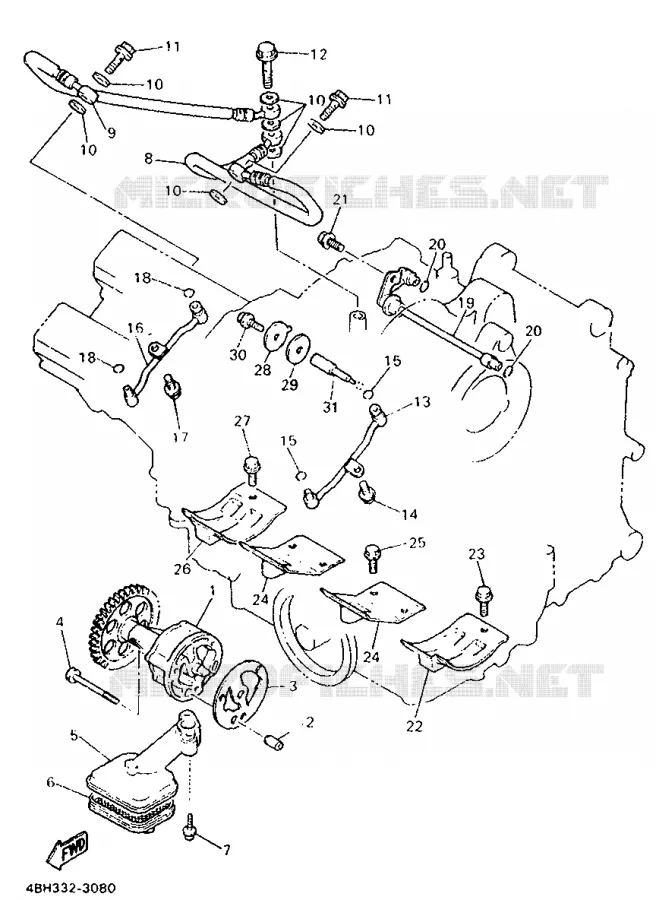 POMPE A HUILE Yamaha MOTO 1000 1998 GTS  GTS1000