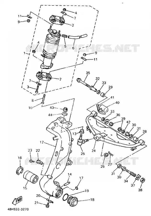 DIRECTION Yamaha MOTO 1000 1998 GTS ABS  GTS1000A