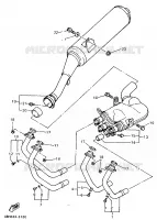 ECHAPPEMENT pour Yamaha GTS1000A de 1998