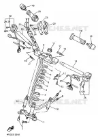 GUIDON ET CABLES pour Yamaha GTS1000A de 1998