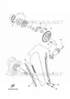 ARBRE A CAMES / CHAINE DE DISTRIBUTION pour Yamaha MT03 de 2006