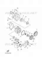 POMPE A EAU / DURITES pour Yamaha MT03 de 2006